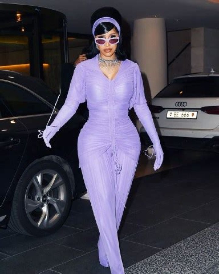 Cardi B’s Kulture Visits Disneyland In A Balenciaga Outfit