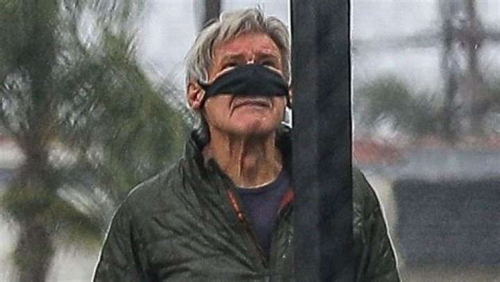 Harrison Ford, 77, Wears His Face Mask Over Just His Nose In Hilarious Pic While Out Getting Coffee