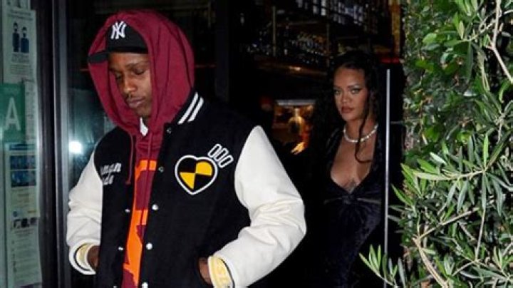 Pregnant Rihanna Wears Plunging Black Top & Leather Pants After Dropping Due Date Hint: Photo