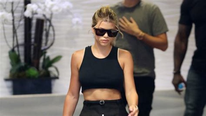 Sofia Richie Flaunts Rock Hard Abs In Crop Top With Scott Disick As Kourtney Vacations With Kids
